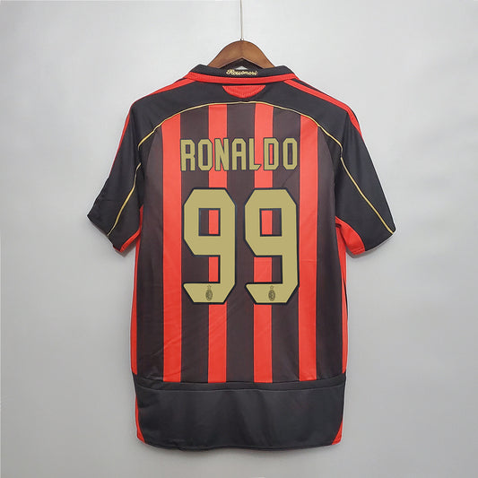 AC Milan #99 Ronaldo Retro Jersey Home 2006/07