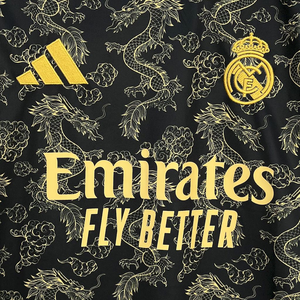 Real Madrid Gold Dragon Jersey 25/26