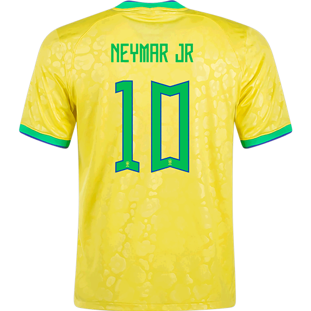 Brazil #10 Neymar Jr Home Jersey 2022 - MS Soccer Jerseys