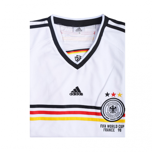 Germany Retro Jersey Home World Cup 1998 - MS Soccer Jerseys