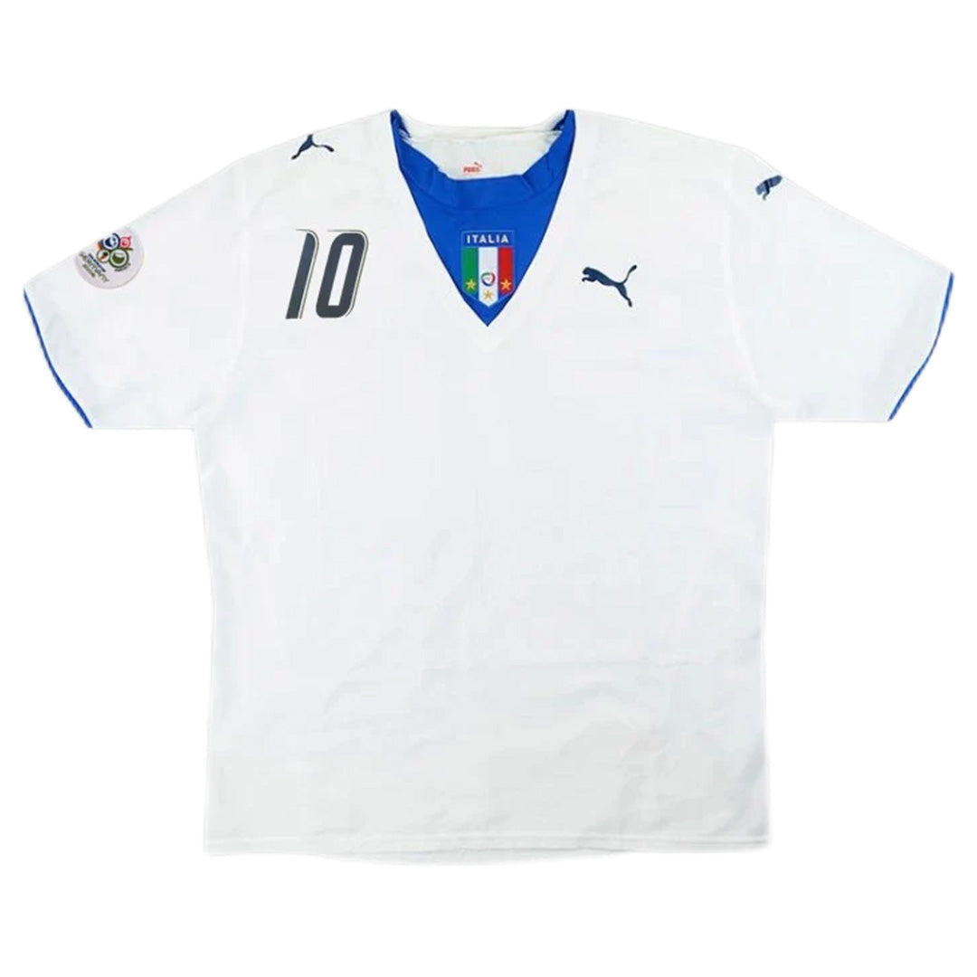 Italy #10 Totti Retro Jersey Away World Cup 2006 - MS Soccer Jerseys
