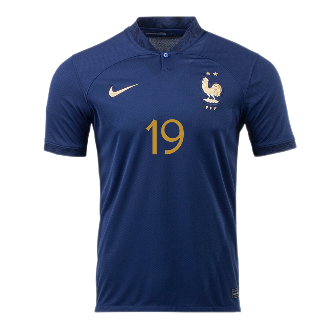France #19 Benzema Home Jersey 2022 - MS Soccer Jerseys