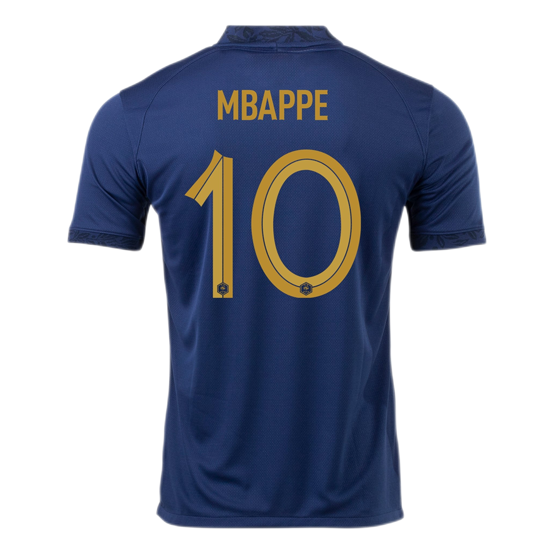France #10 Mbappe Home Jersey 2022 - MS Soccer Jerseys
