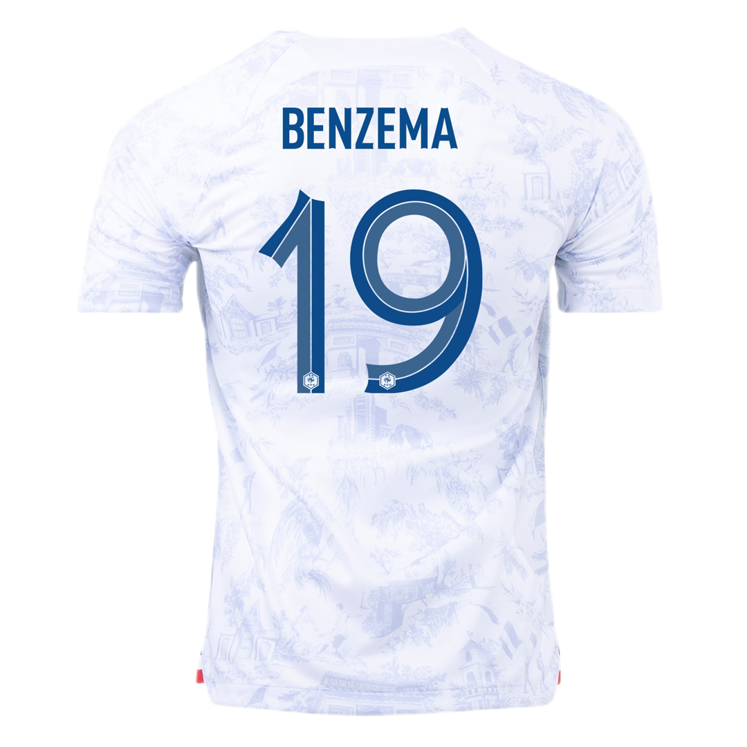 France #19 Benzema Away Jersey 2022 - MS Soccer Jerseys
