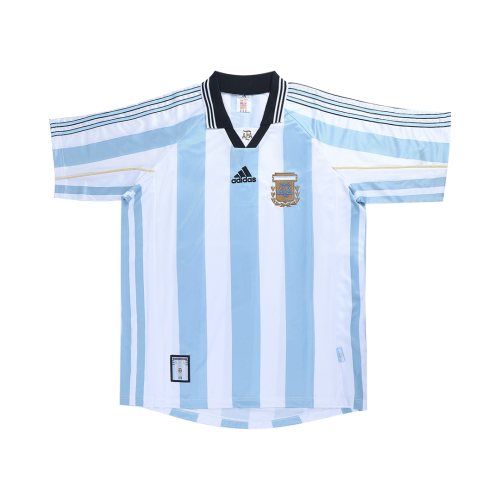 Argentina Retro Jersey Home World Cup 1998 - MS Soccer Jerseys