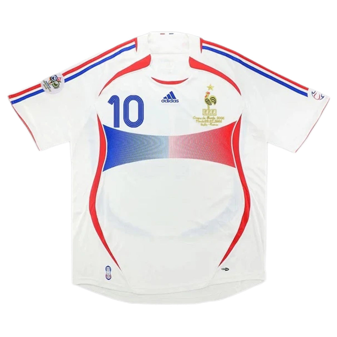 France #10 Zidane Retro Jersey Away World Cup 2006 - MS Soccer Jerseys