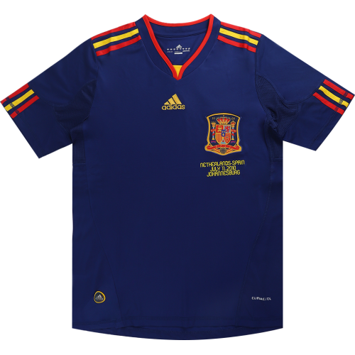 Spain Retro Soccer Jersey Away World Cup 2010 - MS Soccer Jerseys