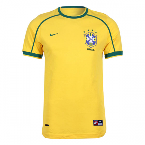 Brazil Retro Jersey Home World Cup 1998 - MS Soccer Jerseys