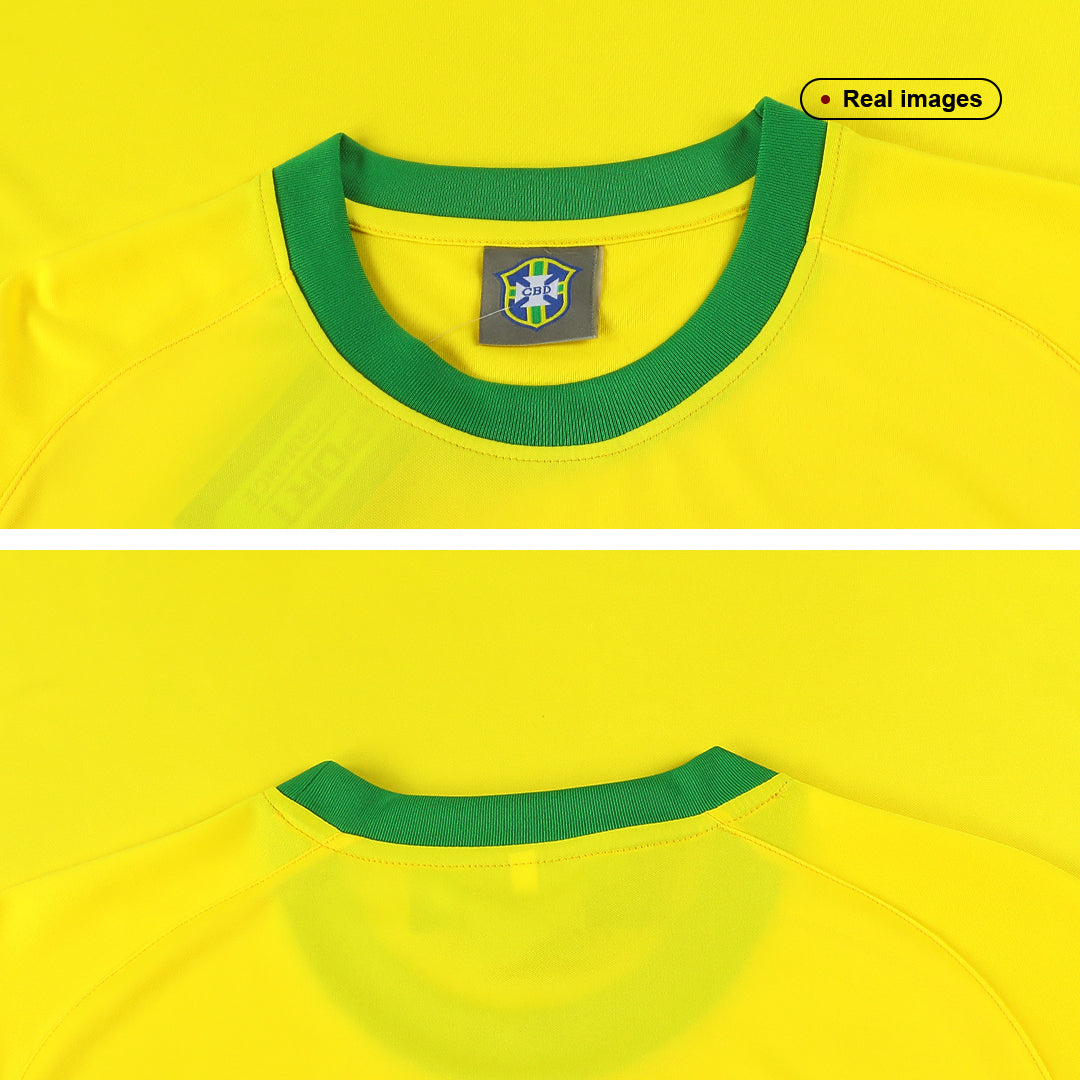 Brazil #10 Pelé Retro Jersey Home 1970 - MS Soccer Jerseys