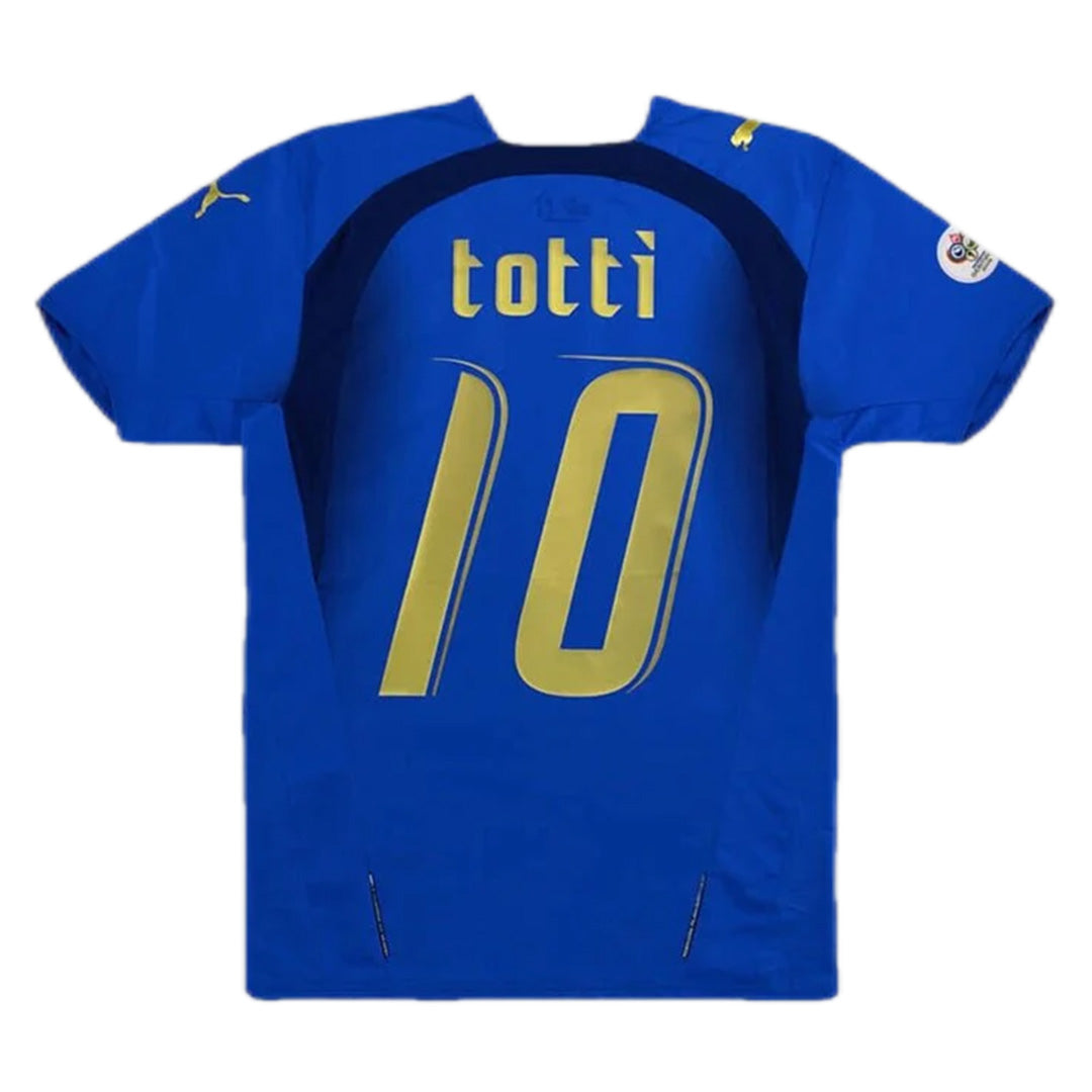 Italy #10 Totti Retro Jersey Home World Cup 2006 - MS Soccer Jerseys