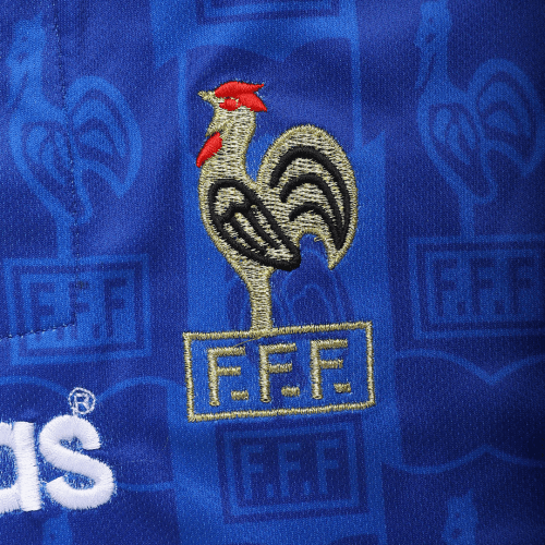 France Retro Soccer Jersey Home Euro Cup 1996 - MS Soccer Jerseys