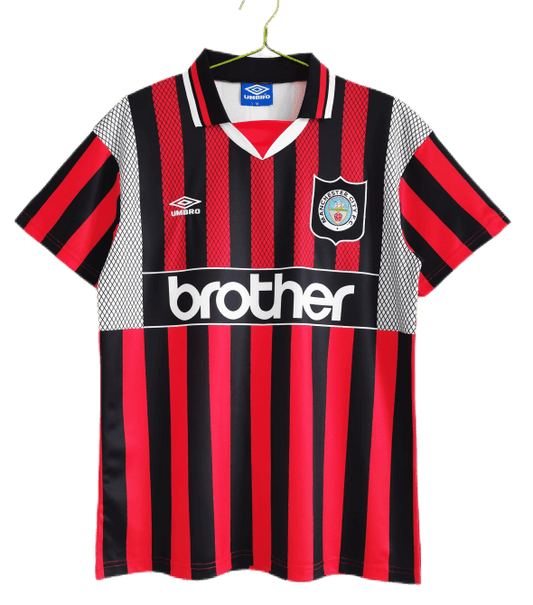 Manchester City Retro Away Jersey 1995/96 - MS Soccer Jerseys