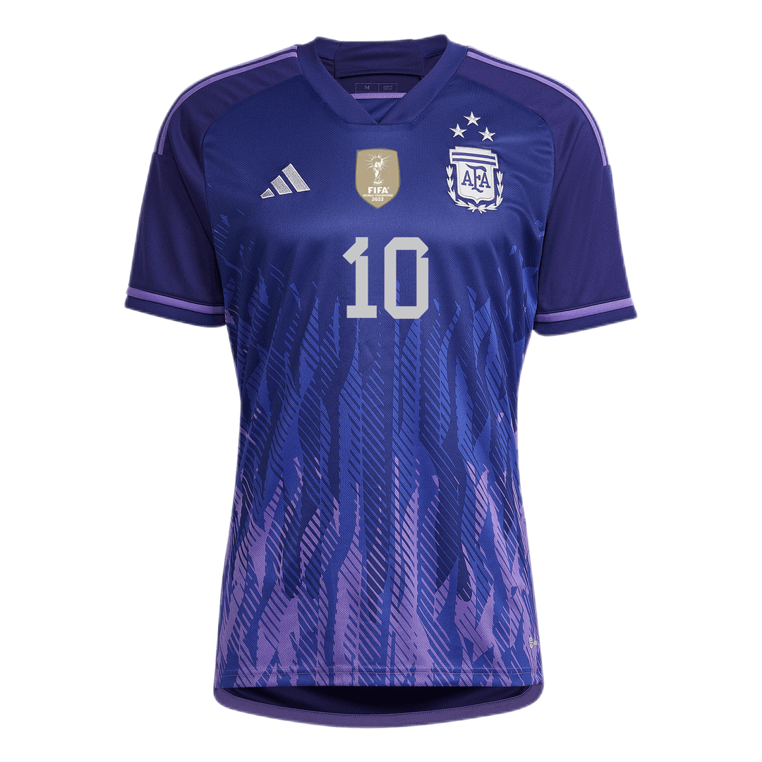 Argentina #10 Messi Away Jersey (3 Star) - MS Soccer Jerseys