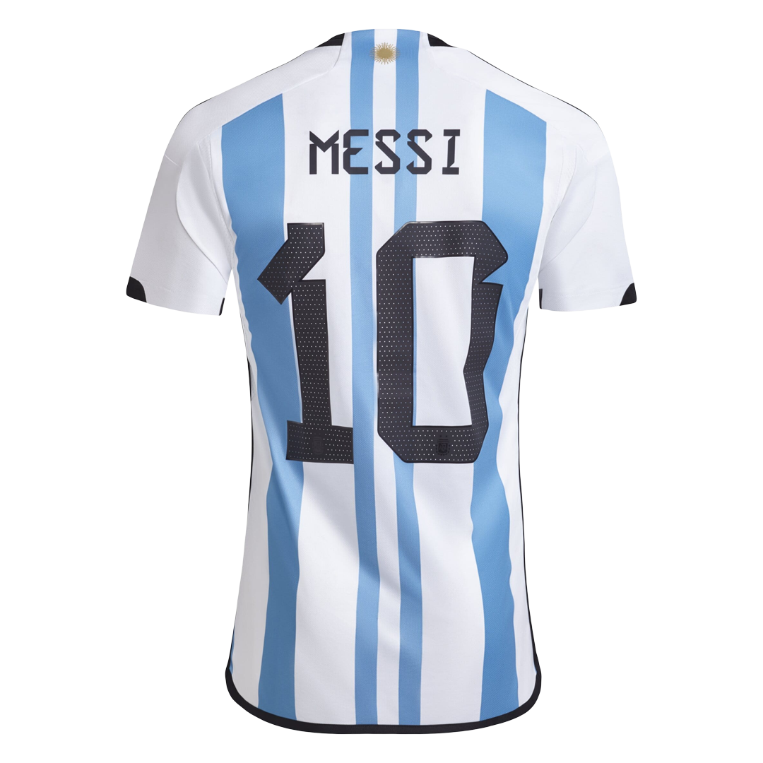 Argentina #10 Messi Home Jersey (3 Star) - MS Soccer Jerseys
