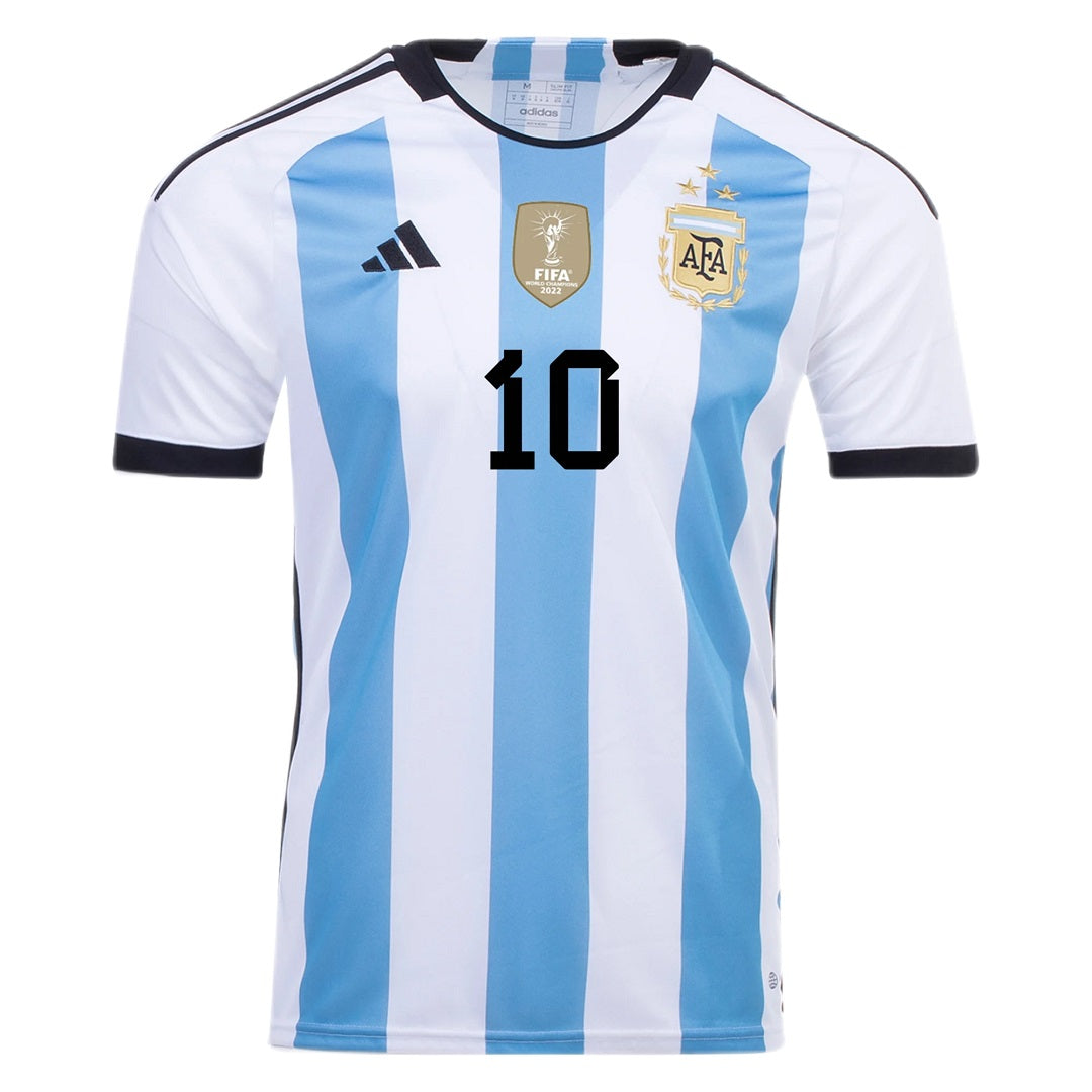 Argentina #10 Messi Home Jersey (3 Star) - MS Soccer Jerseys