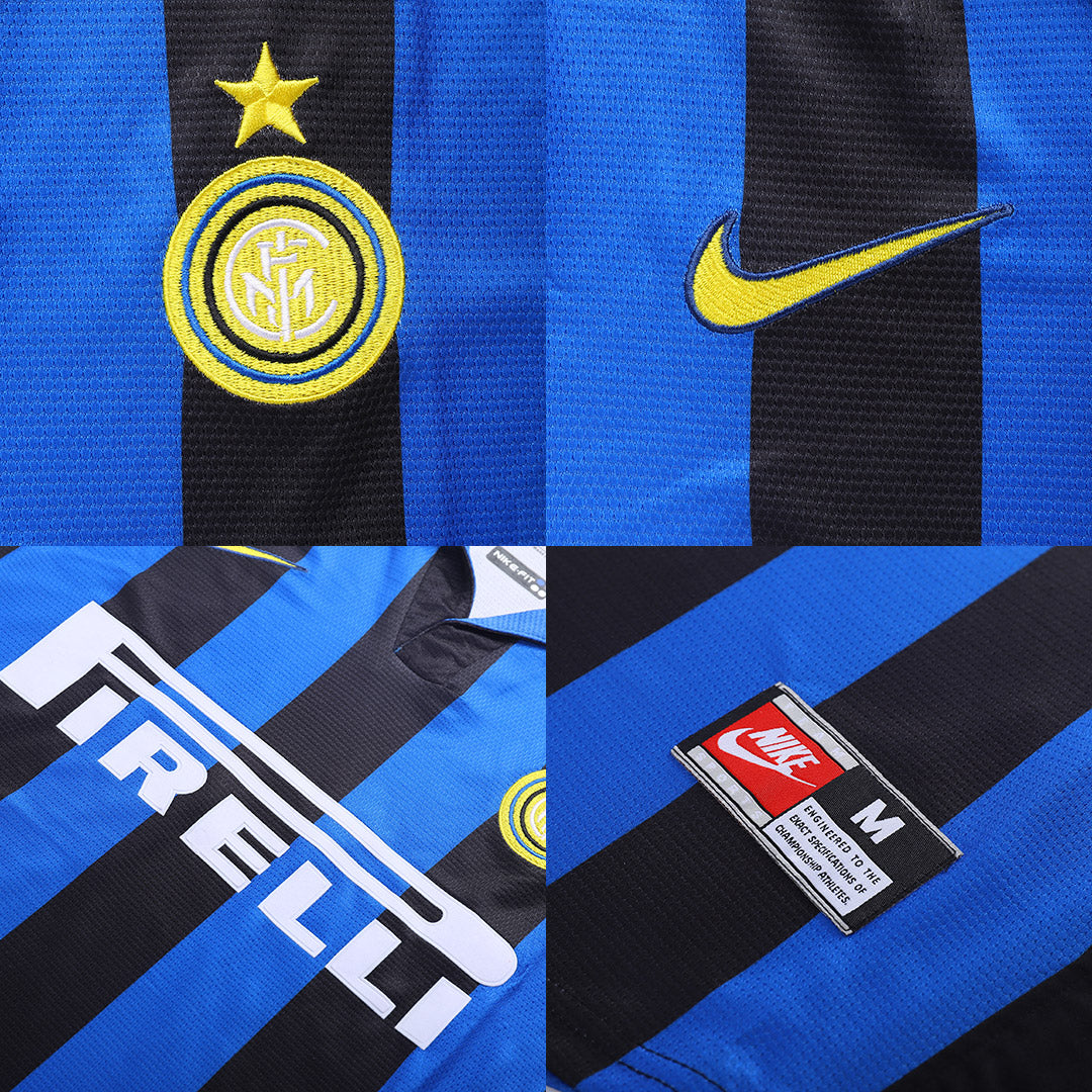 Inter Milan Retro #9 Ronaldo Home Jersey 1998/99 - MS Soccer Jerseys