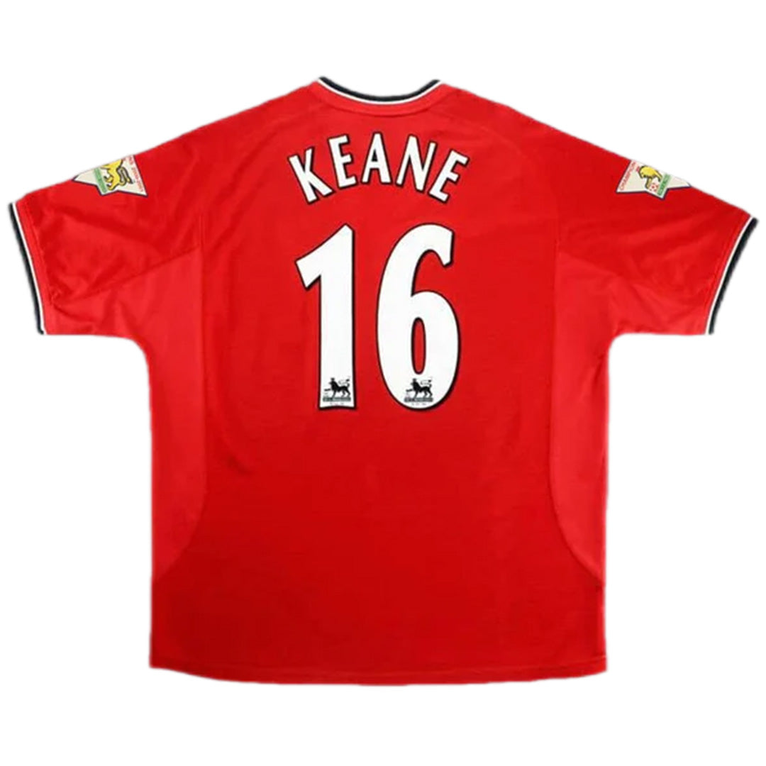 Manchester United #16 Keane Jersey Home 2001/02 - MS Soccer Jerseys