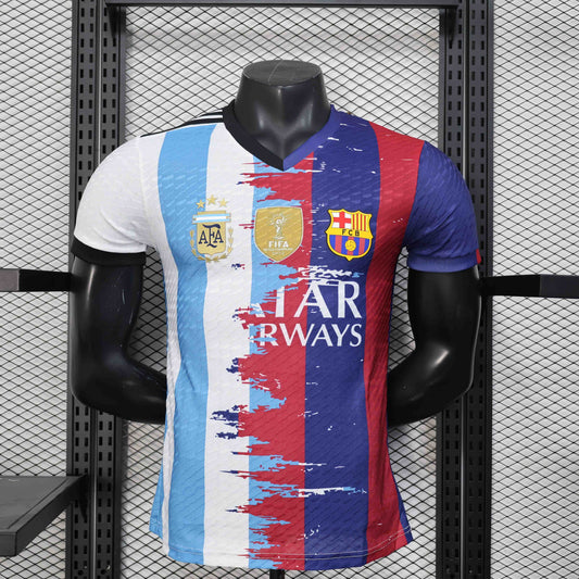 Barcelona x Argentina Messi #10 Jersey 25/26
