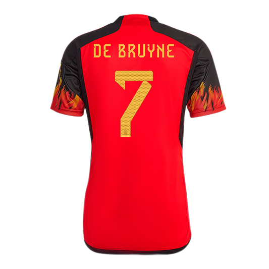 Belgium #7 De Bruyne Home Jersey 2022 - MS Soccer Jerseys