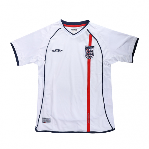 England Retro Jersey Home World Cup 2002 - MS Soccer Jerseys