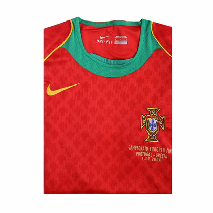 Portugal #17 C.Ronaldo Retro Jersey Home Euro Cup 2004 - MS Soccer Jerseys