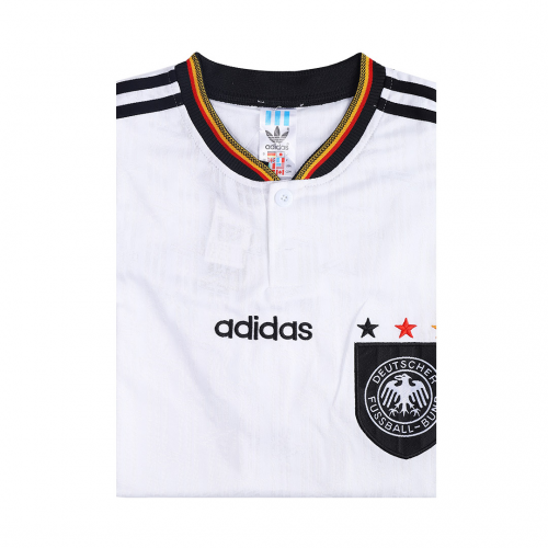 Germany Retro Jersey Home World Cup 1996 - MS Soccer Jerseys