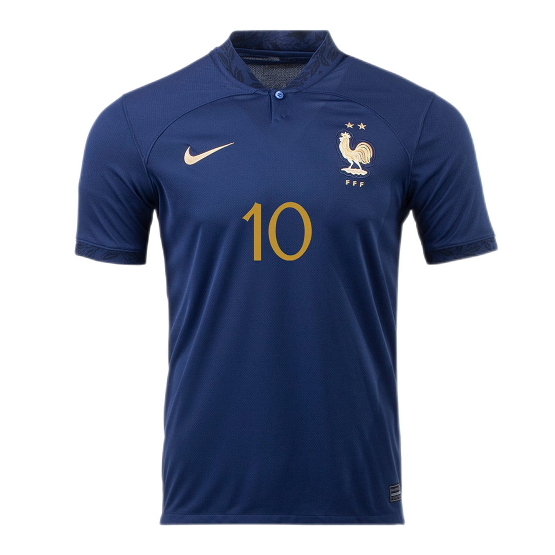 France #10 Mbappe Home Jersey 2022 - MS Soccer Jerseys