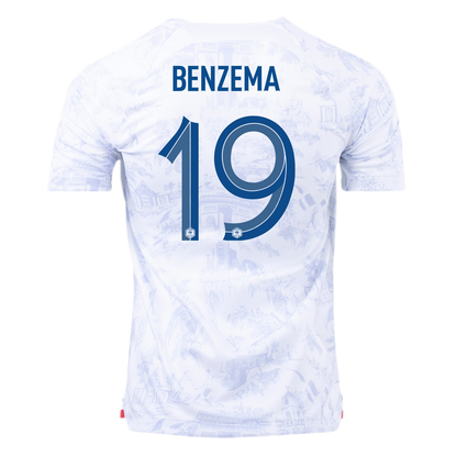 France #19 Benzema Away Jersey 2022 - MS Soccer Jerseys