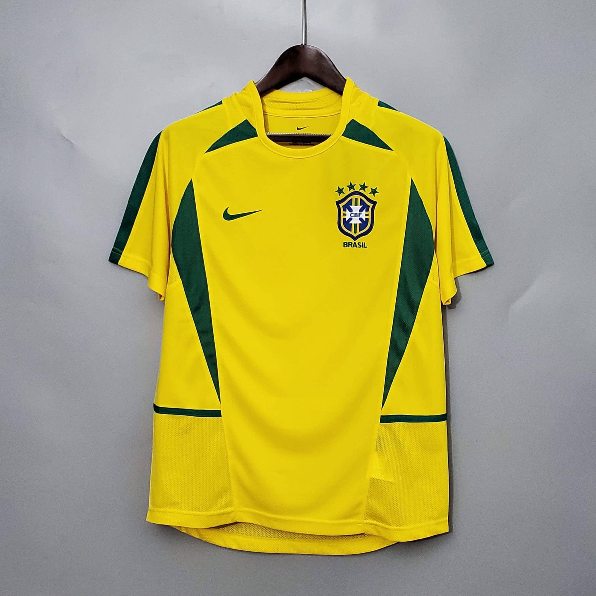 Brazil Retro Jersey Home World Cup 2002 - MS Soccer Jerseys