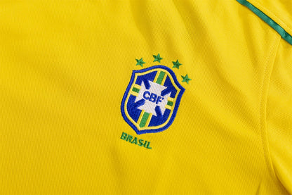 Brazil #9 Ronaldo Retro Jersey Home World Cup 1998 - MS Soccer Jerseys