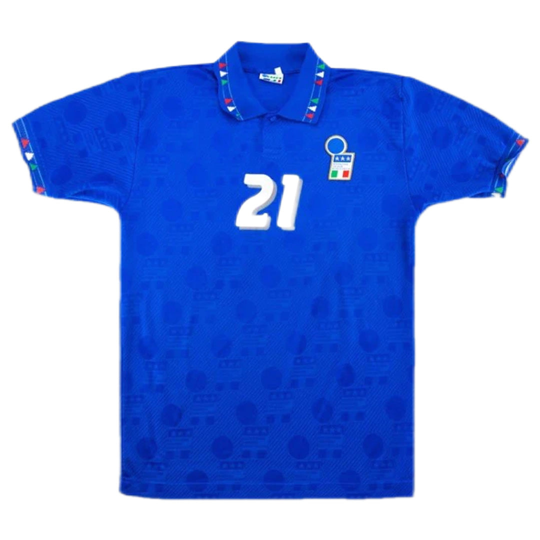 Italy #21 Zola Retro Jersey Home World Cup 1994 - MS Soccer Jerseys