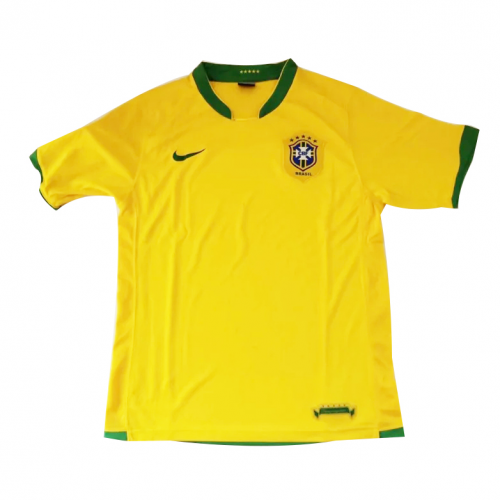 Brazil Retro Soccer Jersey Home World Cup 2006 - MS Soccer Jerseys
