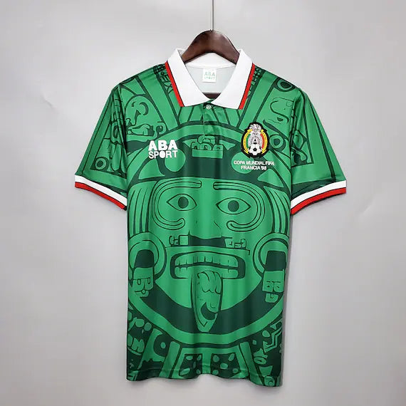 Mexico Retro Soccer Jersey Home World Cup 1998 - MS Soccer Jerseys