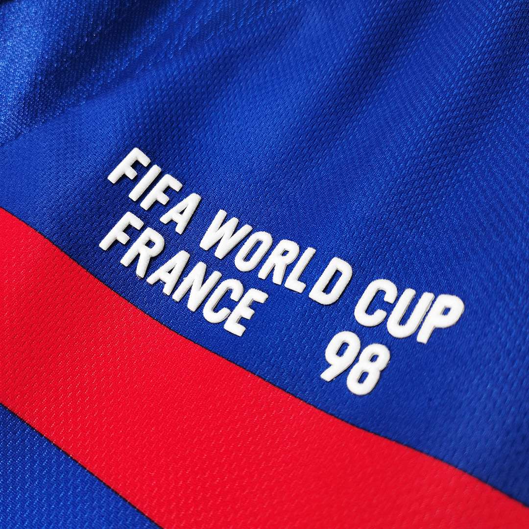 France Retro Long Sleeve Jersey World Cup 1998 - MS Soccer Jerseys