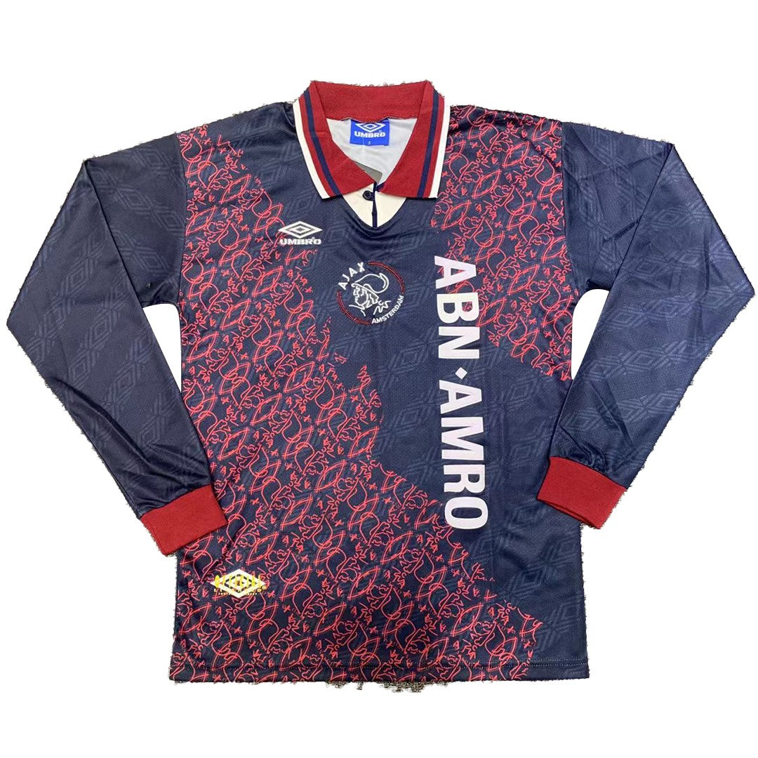 Ajax Retro Soccer Jersey Away Long Sleeve 1995/96 - MS Soccer Jerseys