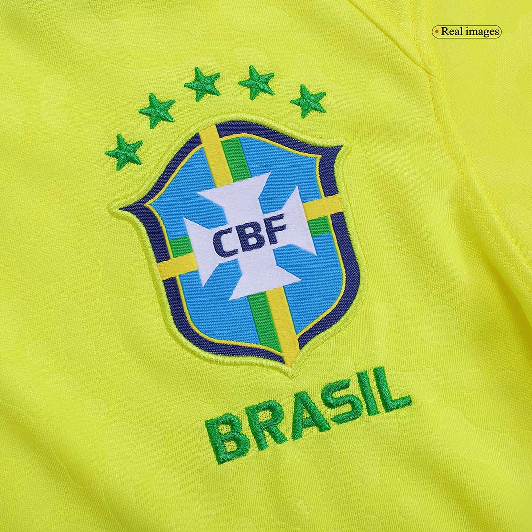 Brazil #10 Neymar Jr Home Jersey 2022 - MS Soccer Jerseys