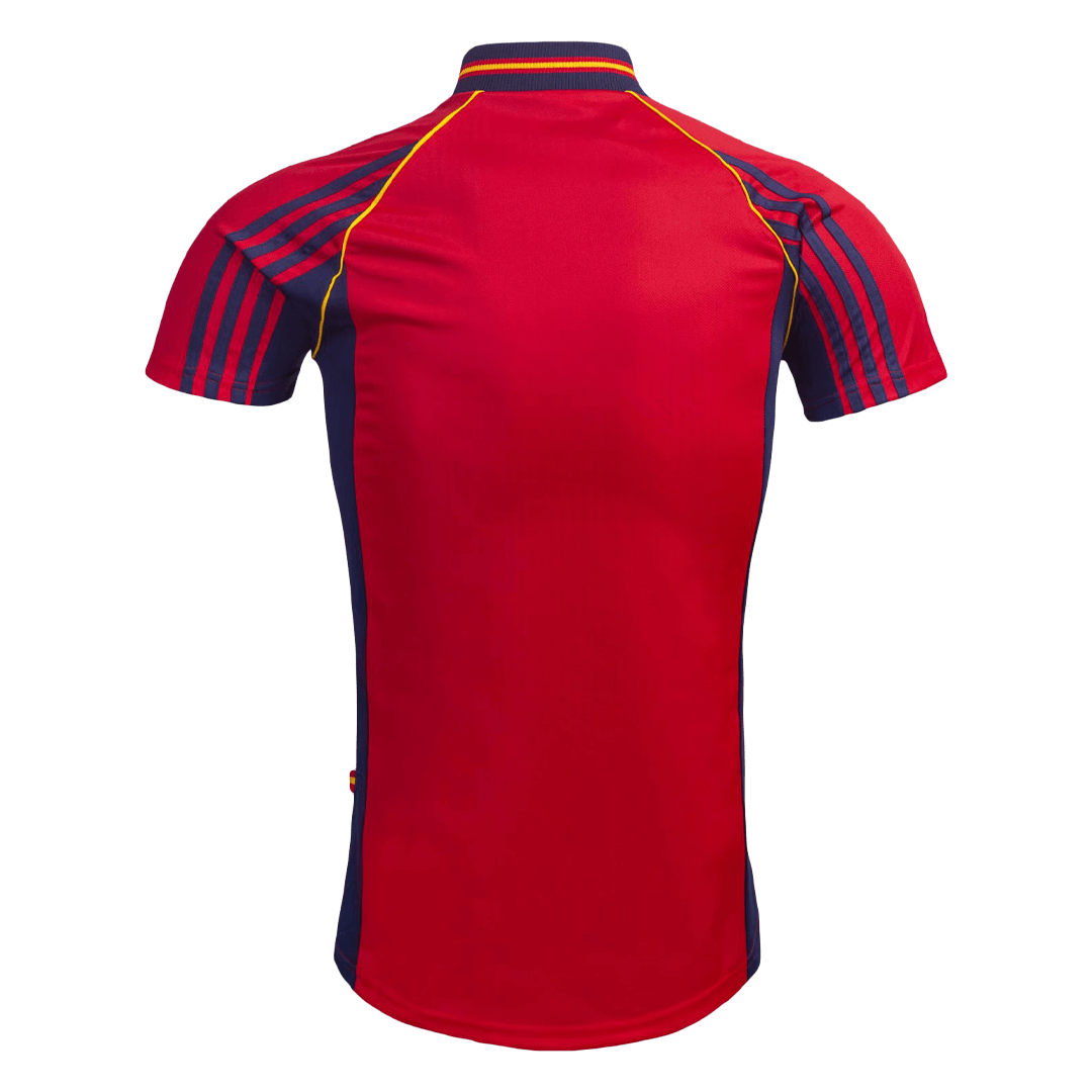 Spain Retro Jersey Home World Cup 1998 - MS Soccer Jerseys