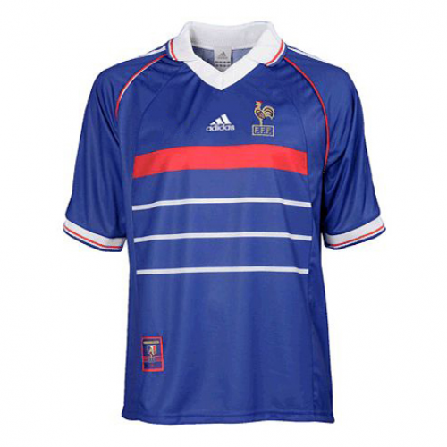 France Retro Jersey Home World Cup 1998 - MS Soccer Jerseys