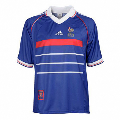France Retro Jersey Home World Cup 1998 - MS Soccer Jerseys