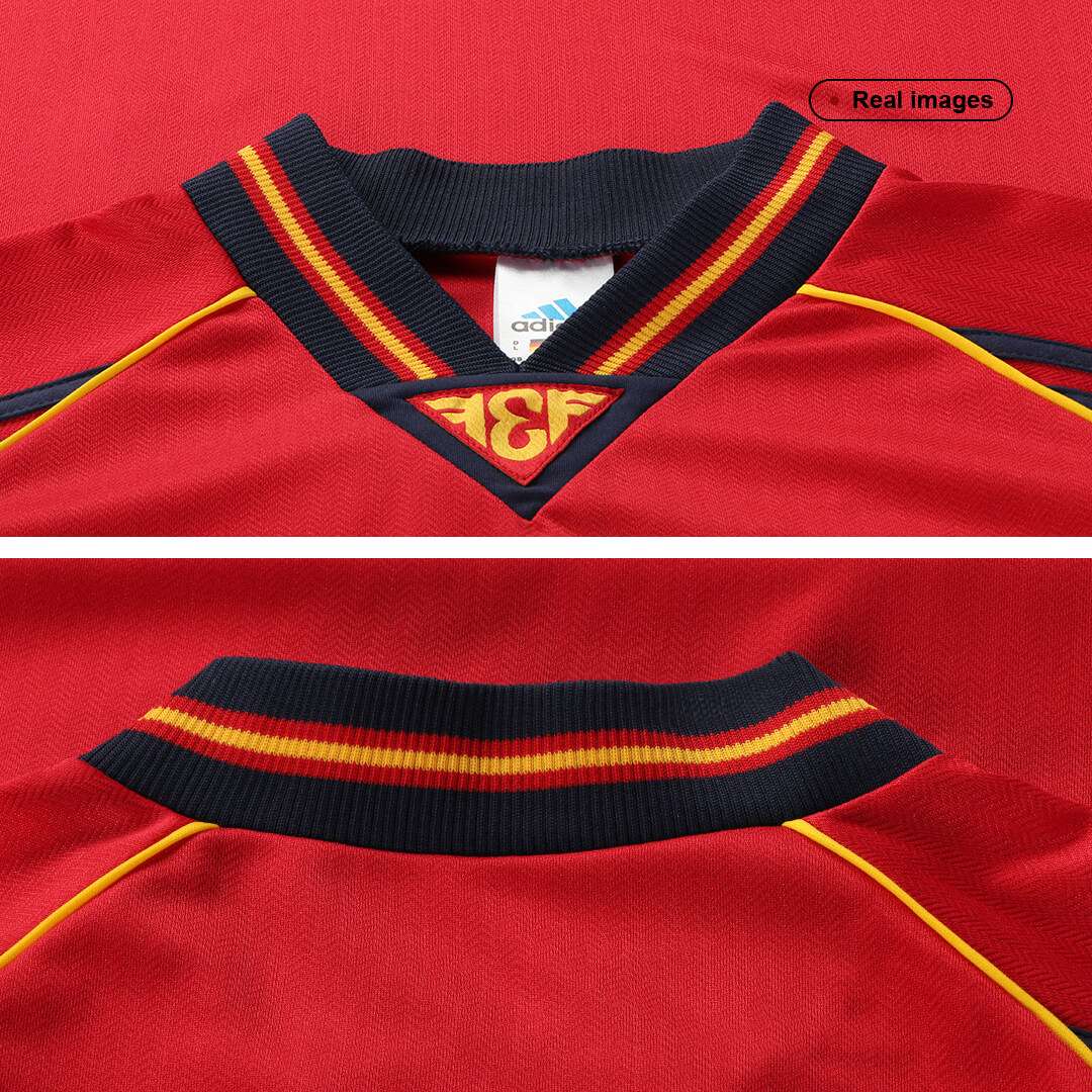 Spain Retro Jersey Home World Cup 1998 - MS Soccer Jerseys