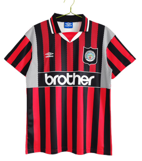 Manchester City Retro Away Jersey 1995/96 - MS Soccer Jerseys