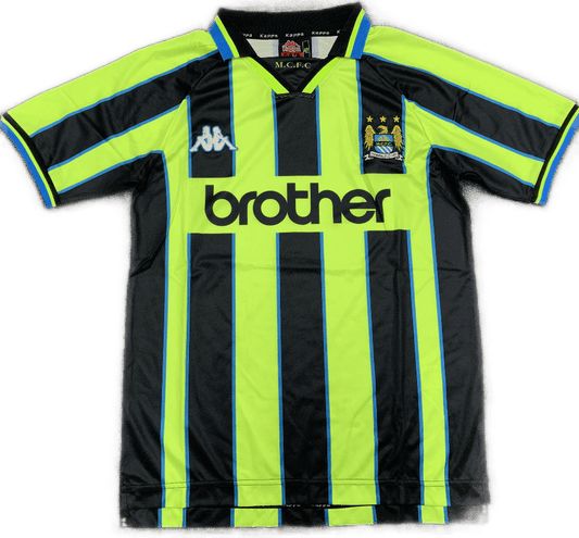 Manchester City Retro Away Jersey 1998/98 - MS Soccer Jerseys