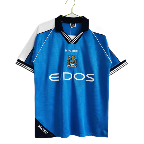 Manchester City Retro Home Jersey 1999/00 - MS Soccer Jerseys