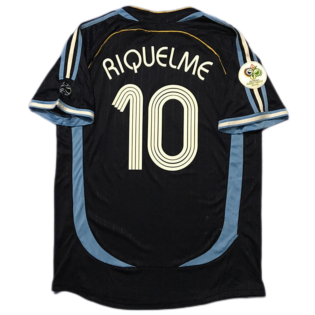 Argentina #10 Riquelme Retro Jersey Away World Cup 2006 - MS Soccer Jerseys