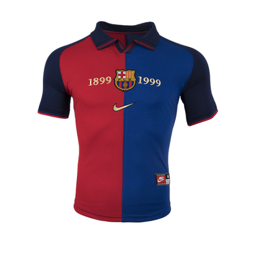 Barcelona Retro Jersey 100-Year Anniversary 1999-2000 - MS Soccer Jerseys