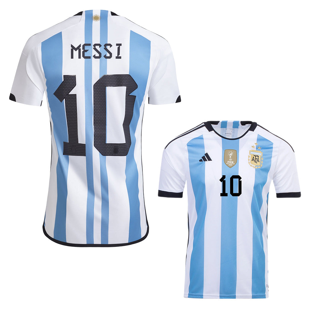 Argentina #10 Messi Home Jersey (3 Star) - MS Soccer Jerseys